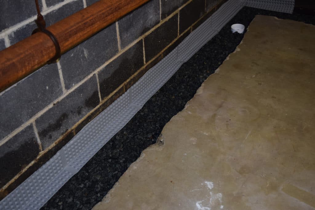 French Drains, Full basement waterproofing job in Cranford NJ, 2 sump pumps, drainage.