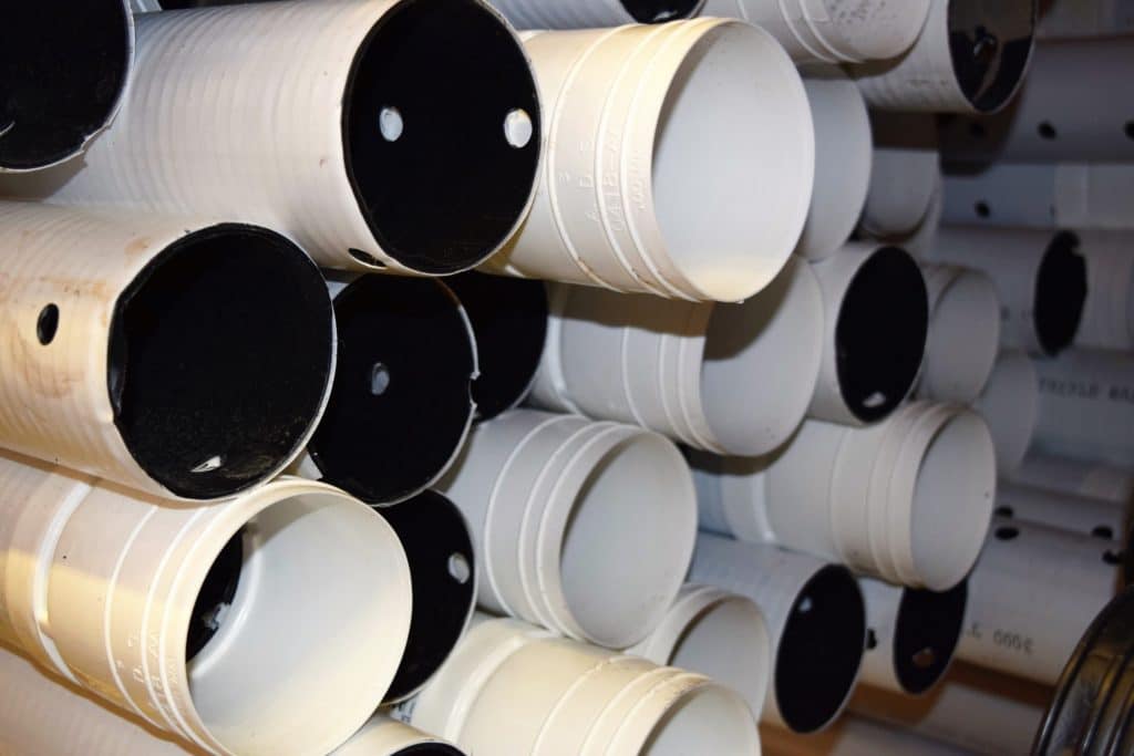 4-inch ADS perforated PVC drainage pipe