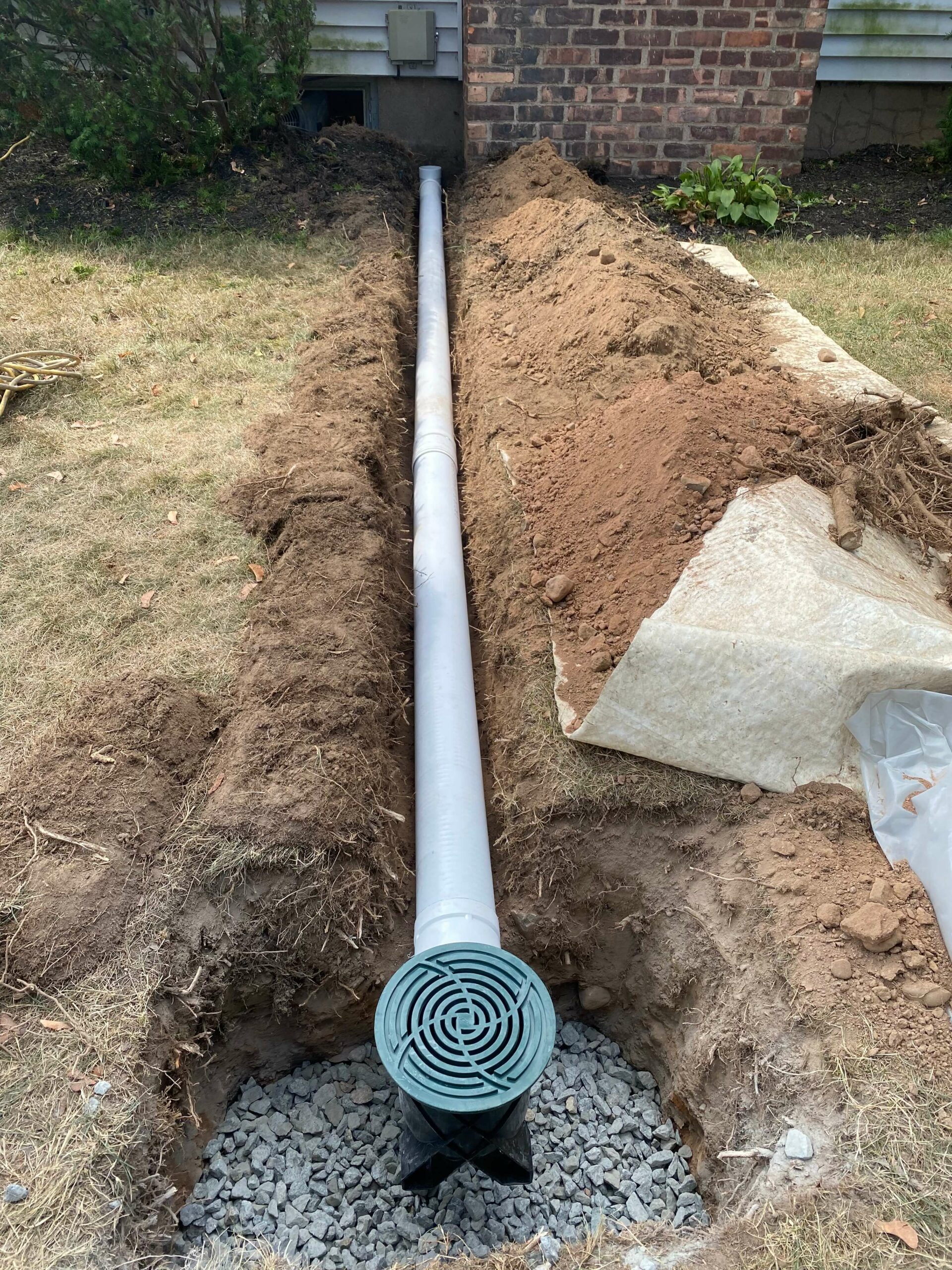 Exterior Drainage System in New Jersey | NJ Landscape Drains