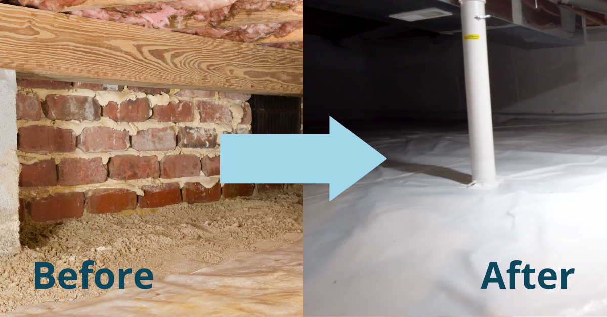 Crawl Space Before and After