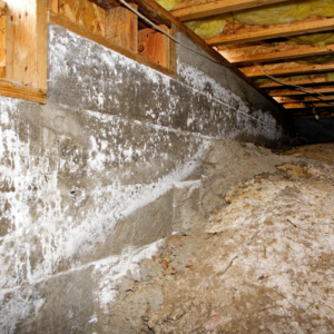 Crawl space mold and dirt
