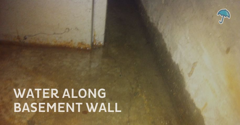 New Jersey water along the basement wall